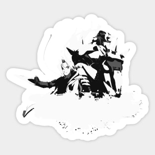 Elric Brothers black/white version Sticker